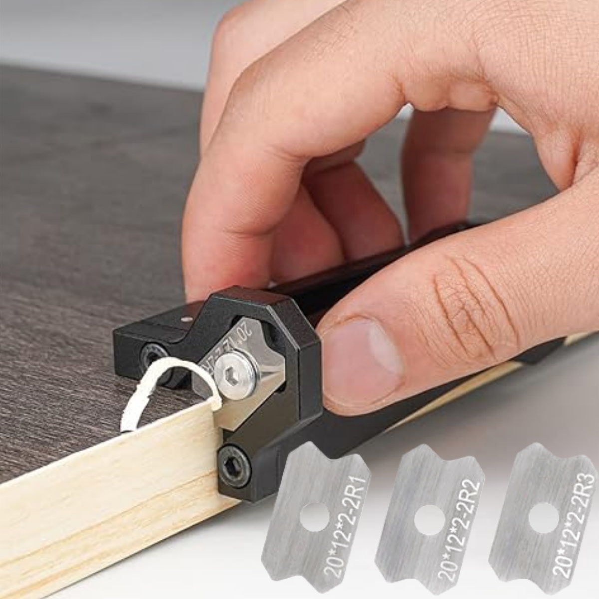 Woodworking Groove - Holzbearbeitungs-Furnierkantenfräser, Kantenbearbeitungswerkzeug, manueller Holzabschräger für Holzbearbeitung
