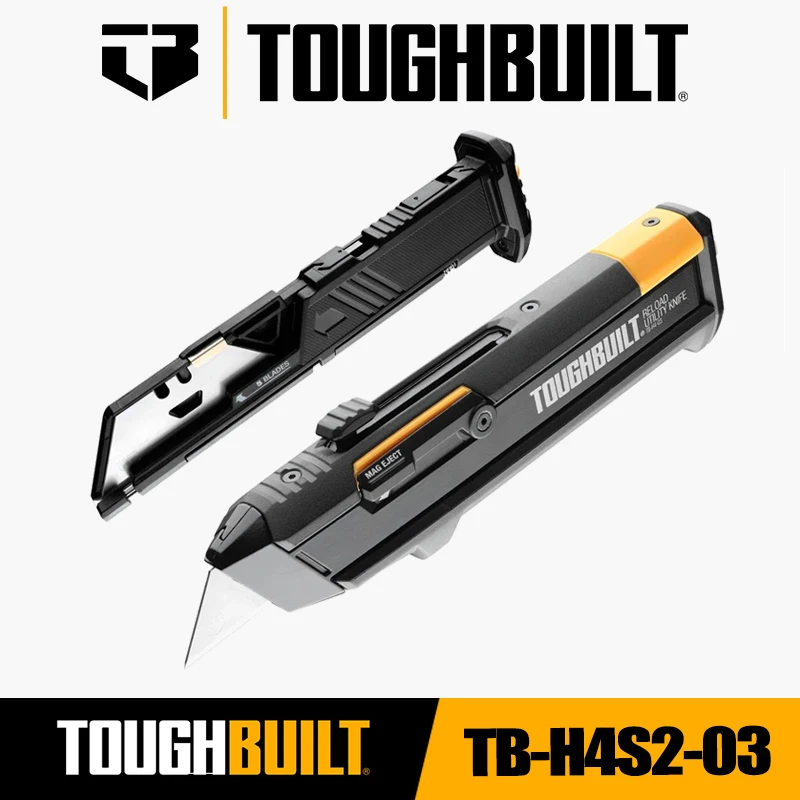 Woodworking Magazine - TOUGHBUILT TB-H4S2-03 Nachladen-Allzweckmesser mit 2-Klingen-Zeitschriften Handwerkzeuge