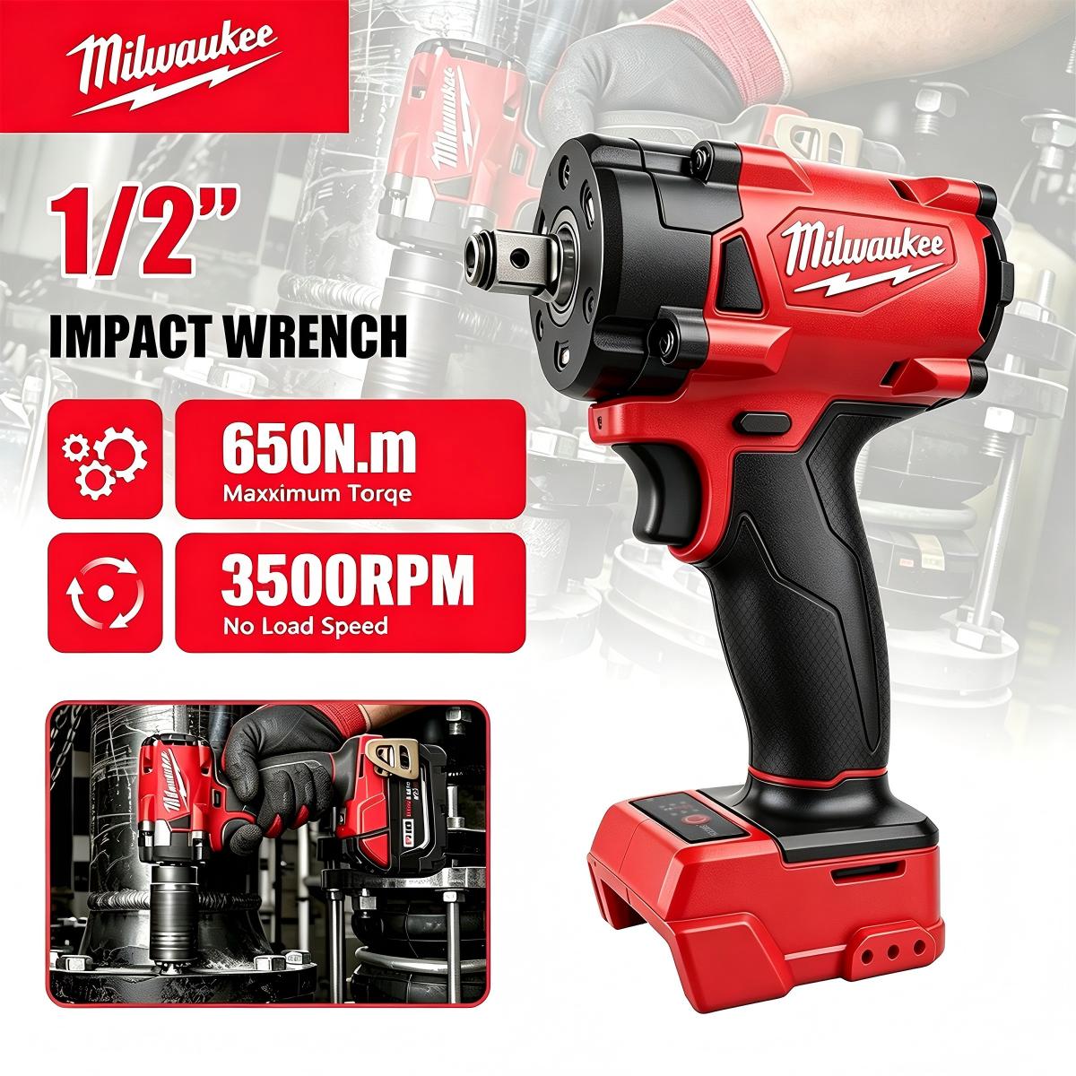 Milwaukee Drill M18 Fuel - Milwaukee 1/2' M18 FUEL Bürstenloser Akku-Schlagschrauber