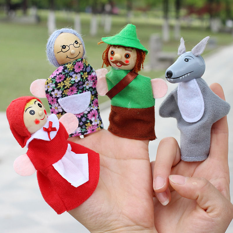 Woodworking Kids Toys - 4 teile/los Kinder Fingerpuppen Puppe Plüschtiere