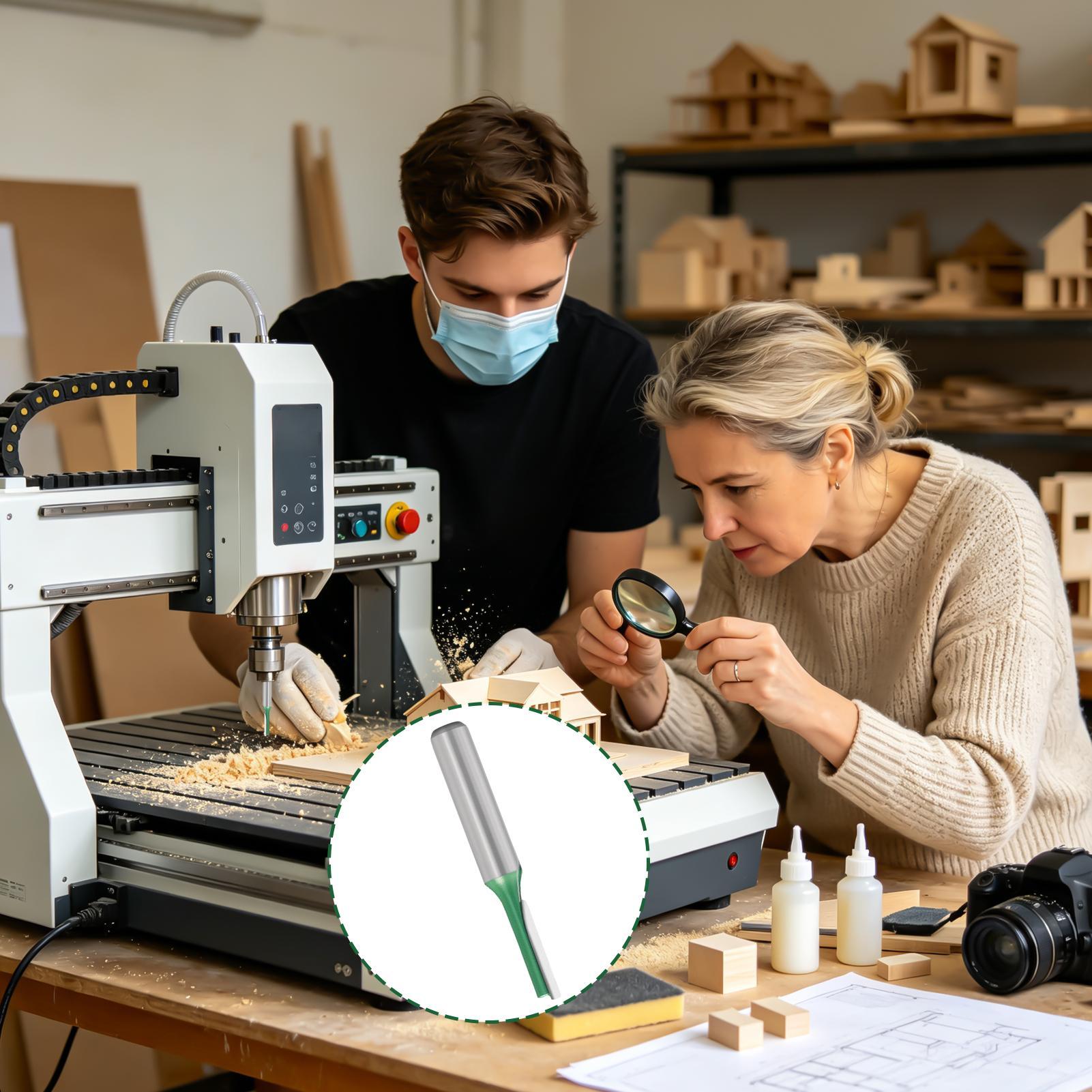 Woodworking Groove - Holzbearbeitungs-Fräser mit 0,3 Zoll Schaftdurchmesser, Fräswerkzeug-Set