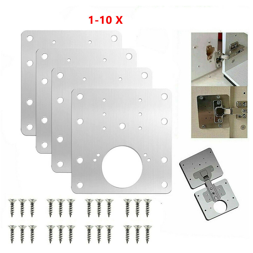 Cabinet Scraper Set - 2/4/10 Stück Türscharniere aus Edelstahl, Reparaturplatten-Set