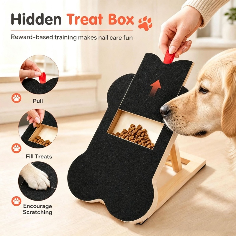 Hölzernes Hunde-Kratzboard mit – Woodworking Magazine Bewertung und Preis