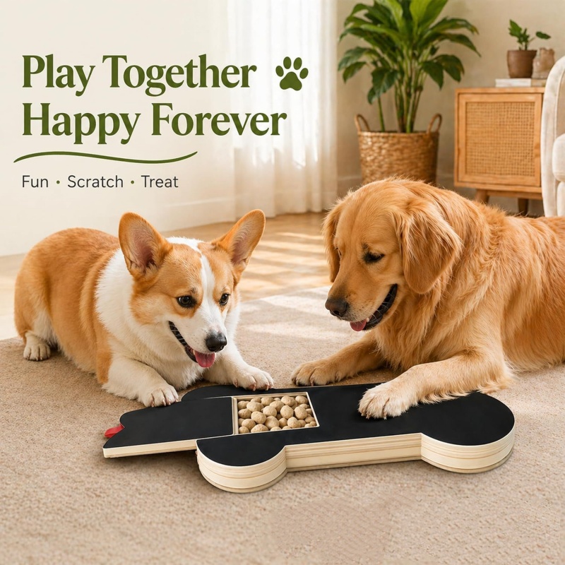 Hölzernes Hunde-Kratzboard mit – Woodworking Magazine Bewertung und Preis