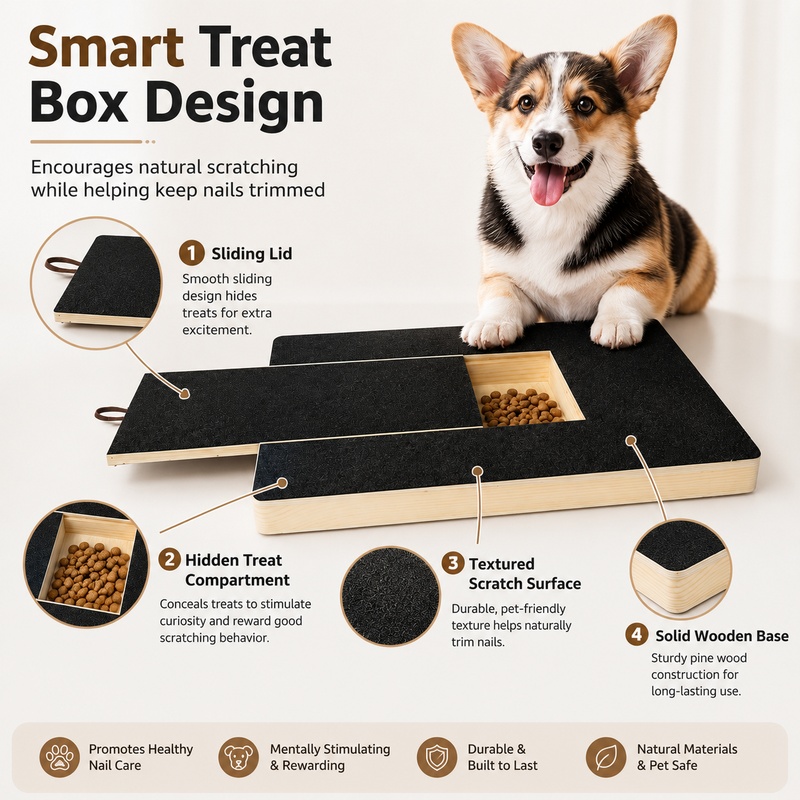 Hölzernes Hunde-Kratzbrett mit – Woodworking Magazine Bewertung und Preis