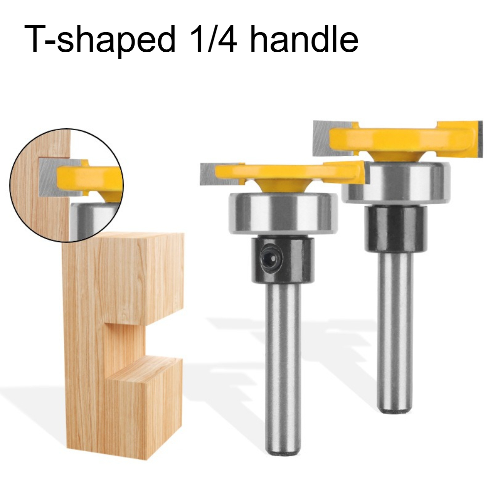 T-förmiger 1/4-Zoll-Griff-Fräs – Woodworking Groove Bewertung und Preis