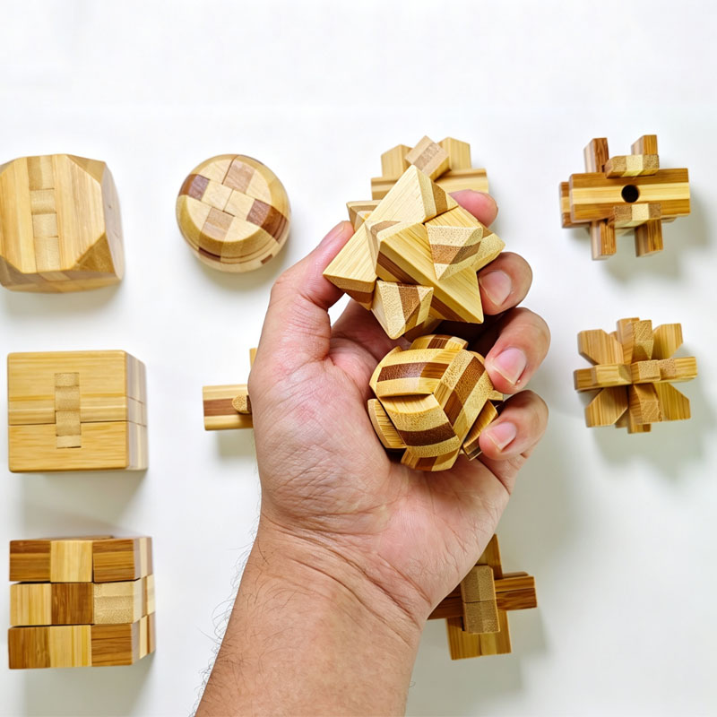 NEUES 4,5CM Lu Ban Schloss-Puz – Woodworking Kids Toys Bewertung und Preis