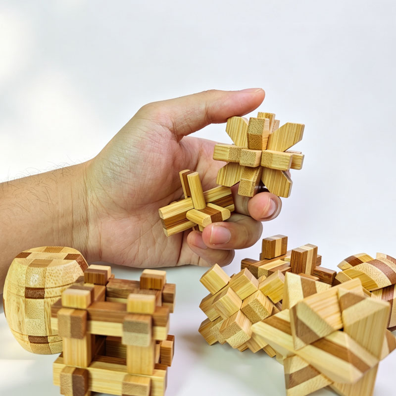 NEUES 4,5CM Lu Ban Schloss-Puz – Woodworking Kids Toys Bewertung und Preis