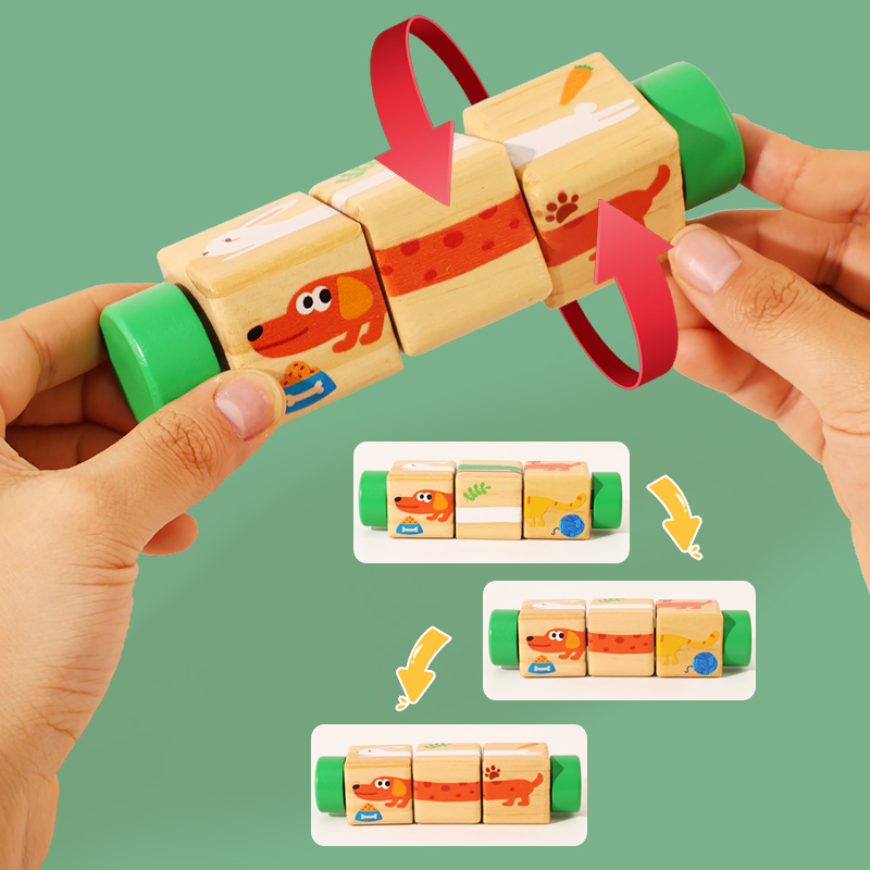 1 Stück Baby Holz-Drehpuzzle m – Woodworking Kids Toys Bewertung und Preis