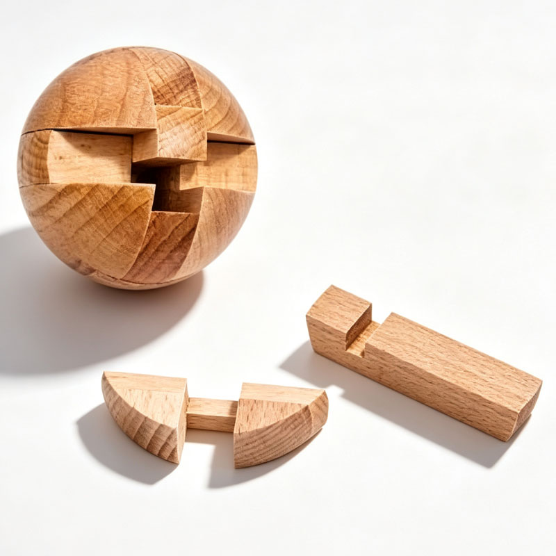 Klassisches Holzpuzzle-Ball Ma – Woodworking Kids Toys Bewertung und Preis