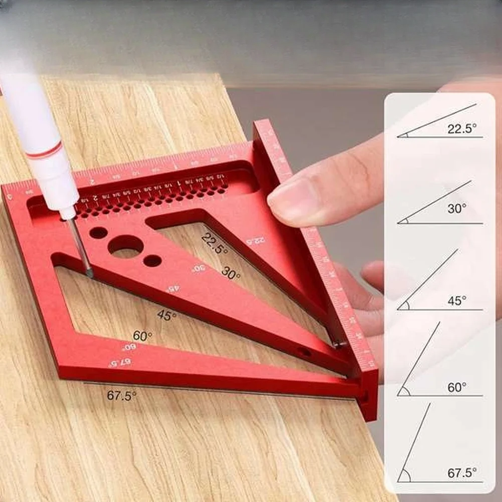 Roter 3D-Multifunktions-Winkel – Woodworking Workshop Layout Bewertung und Preis